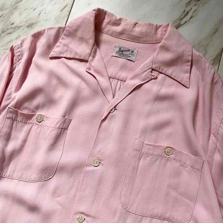 vintage 50s ミルキーピンク シャツ - メルカリ