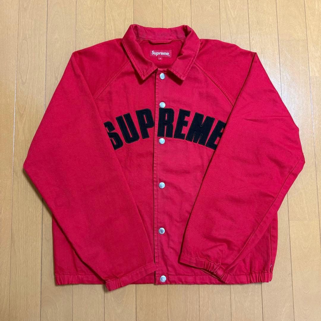 Supreme Snap Front Twill Jacket レッド 18aw - メルカリ
