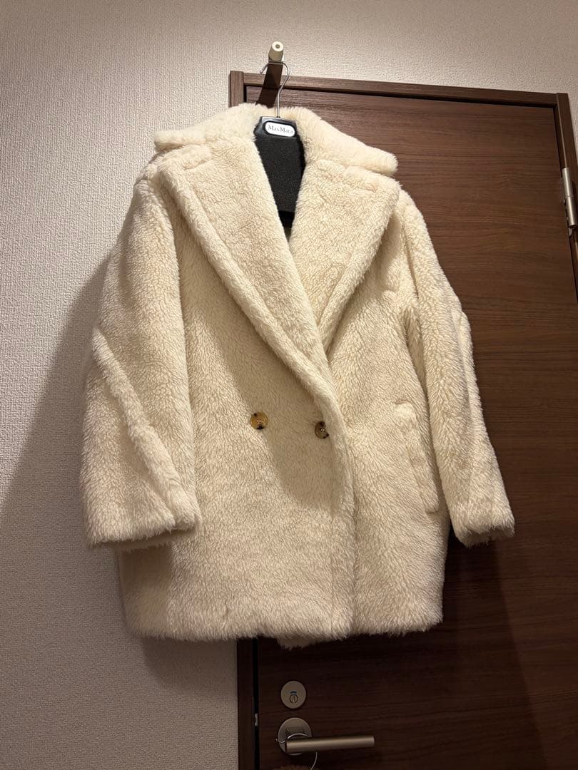 未使用に近い　Max Mara テディベアショートコート XS Max Mara（マックスマーラ） ショート コート DRAMMA ドラマ