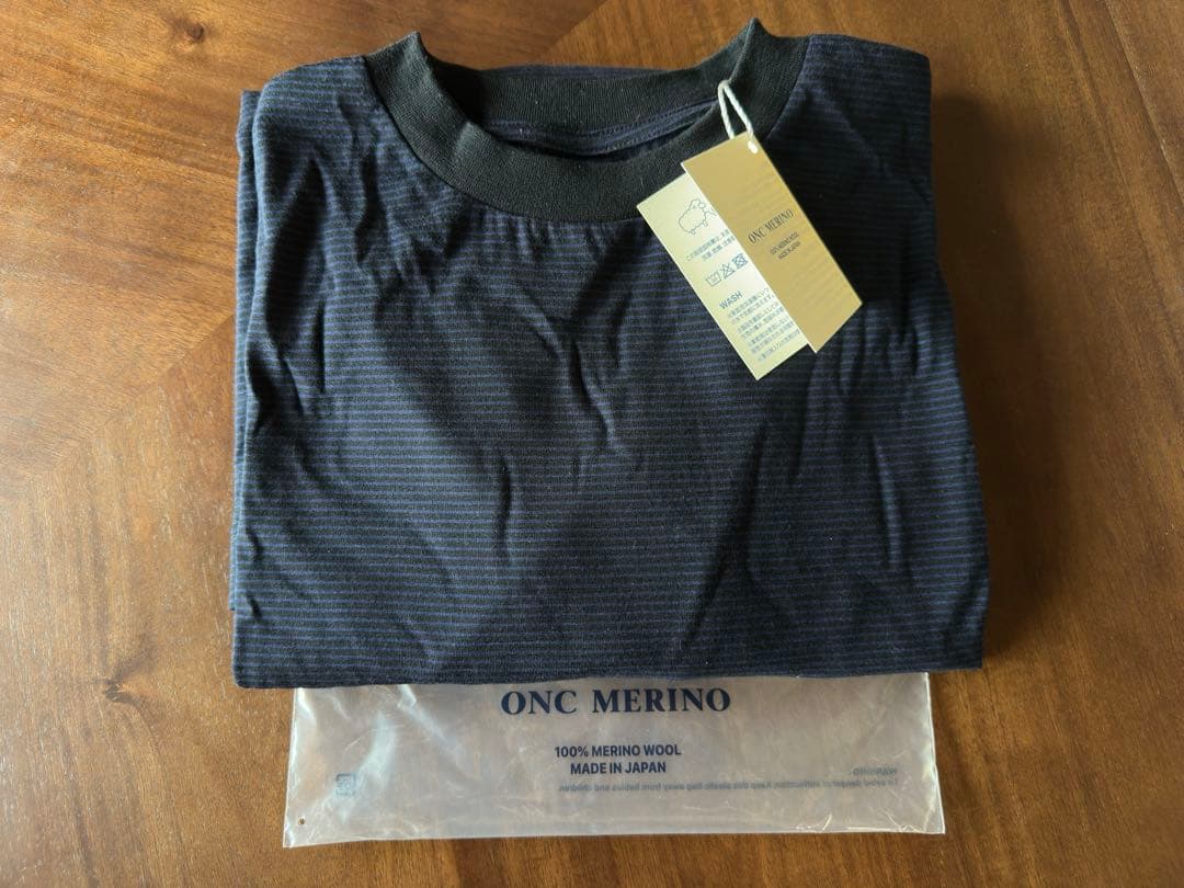 ONC MERINO ロングスリーブTシャツ ネイビー size4
