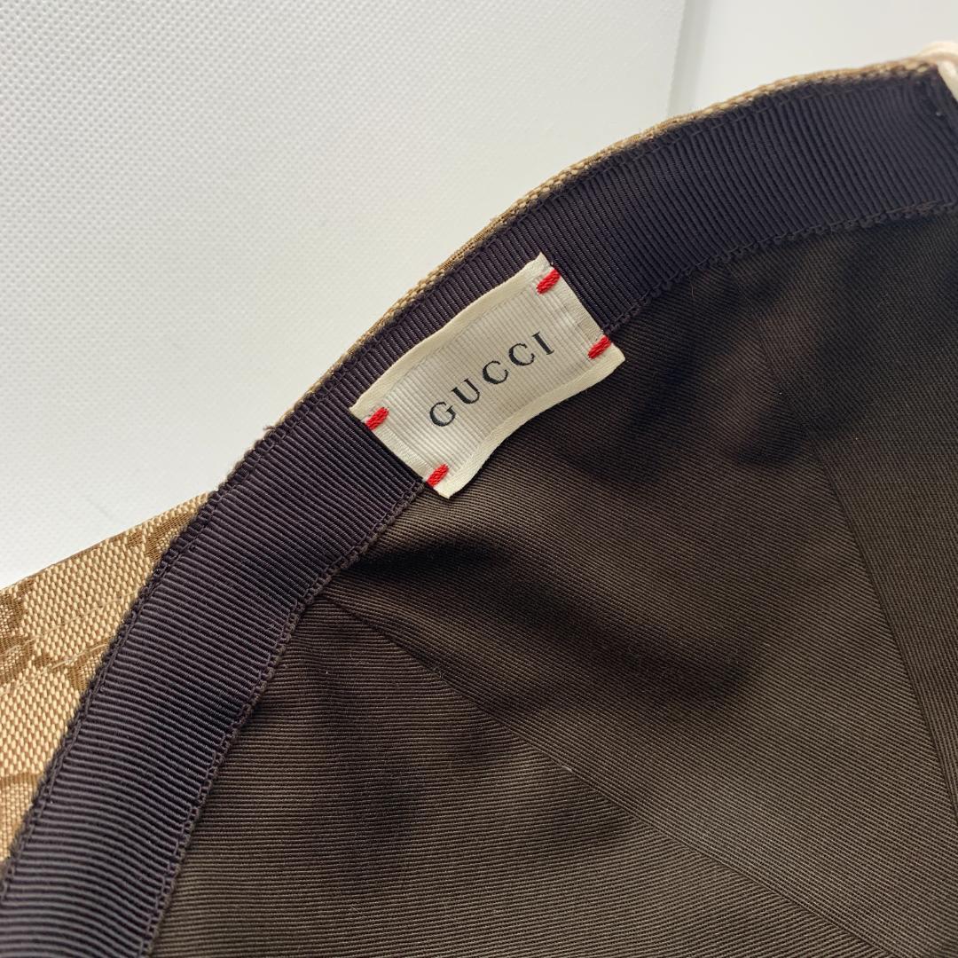 GUCCI 未使用】グッチチルドレンズ オリジナルGG キャップ 54cm