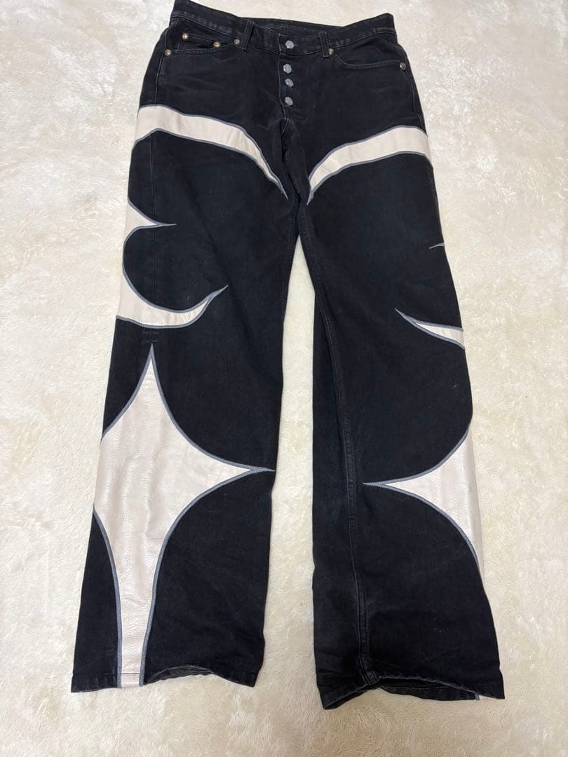 THUG CLUB グラフィックデニムパンツ 中古・古着通販】THUG CLUB (サグ クラブ) Tribal Denim Pants