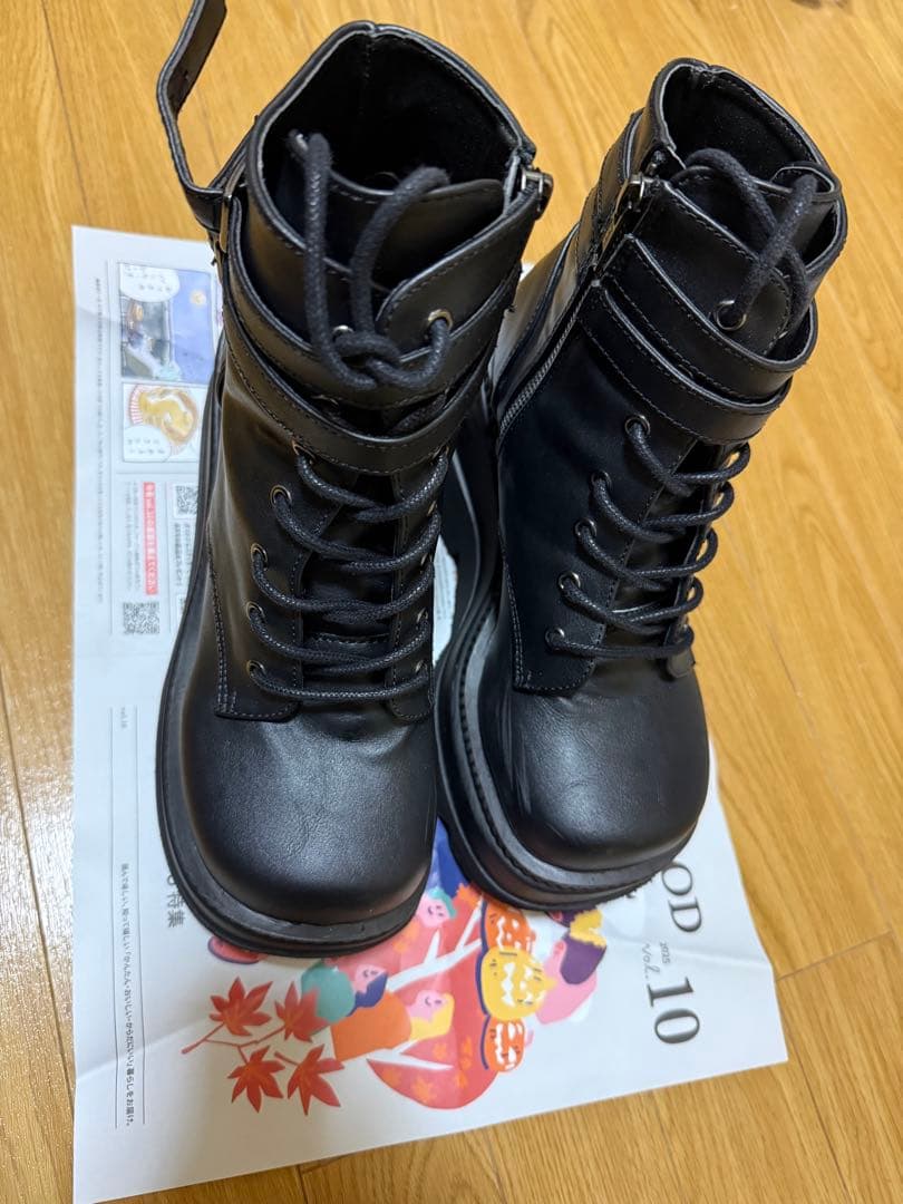DEMONIA 厚底ブーツ US7(25cm相当) 新品未使用⭐️ Demonia デモニア 厚底スニーカー ブーツ 黒25cm M7