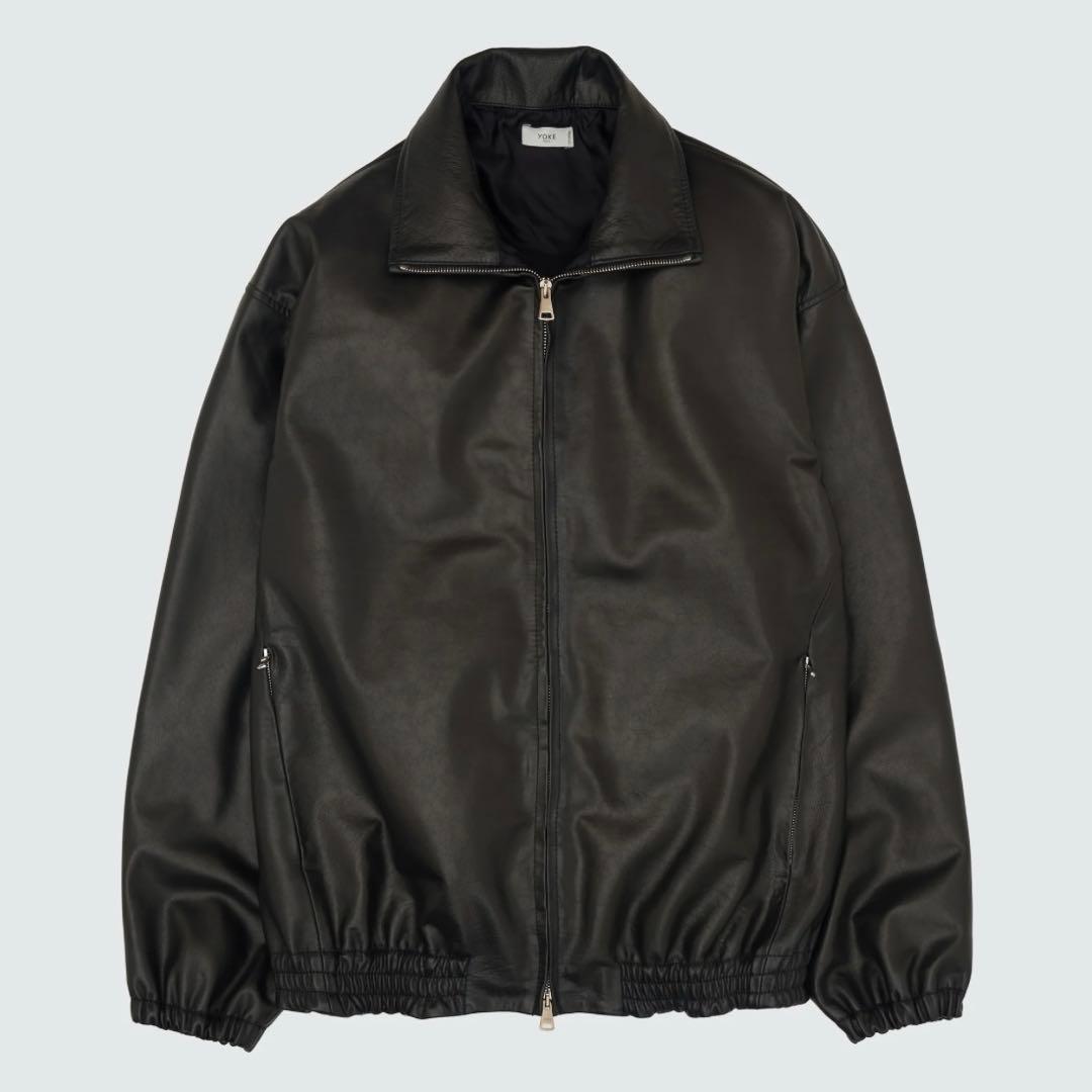 黒2 yoke Carf Leather Truck Jacket - メルカリ