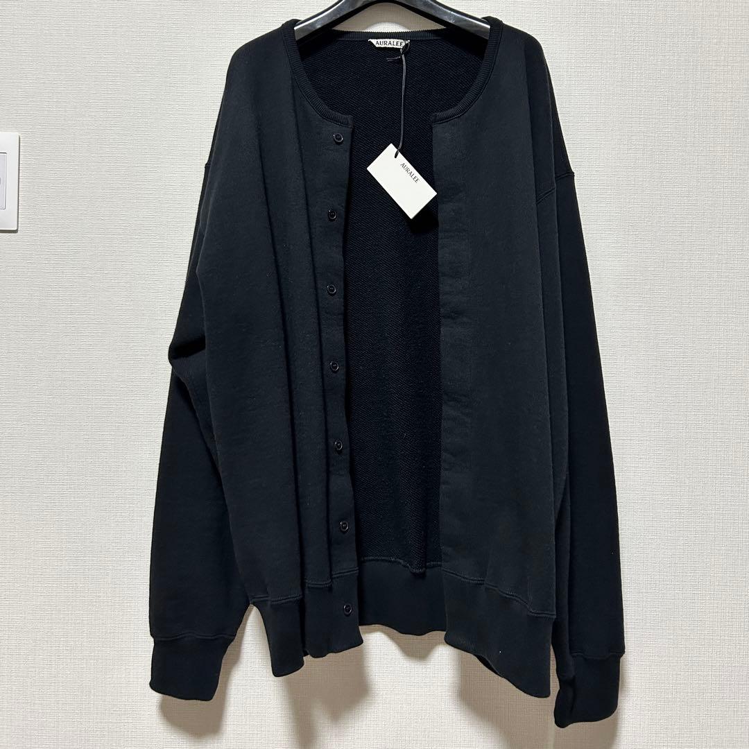 24SS AURALEE HEAVY BD SWEAT CARDIGAN - メルカリ