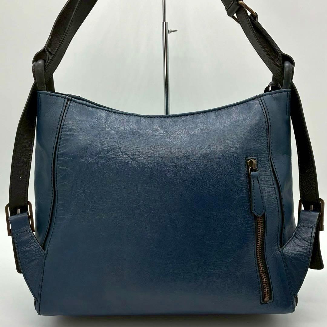 マザーハウス リュック ショルダー 2way ヨゾラ ブルー×ネイビー M
