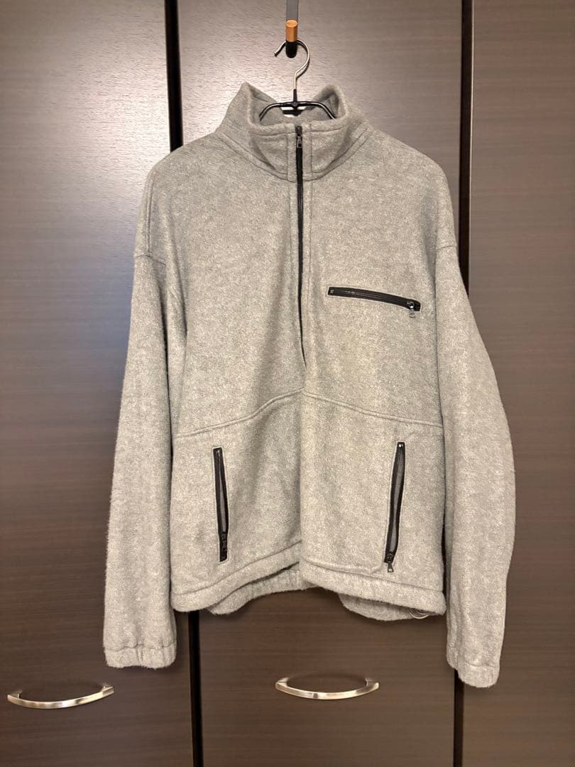 AURALEE シルクフリースハーフジップP/O A25AP02SF size3 PURE SILK COMFORT FLEECE HALF ZIP P/O #BROWN [A25AP02SF] – ciacura