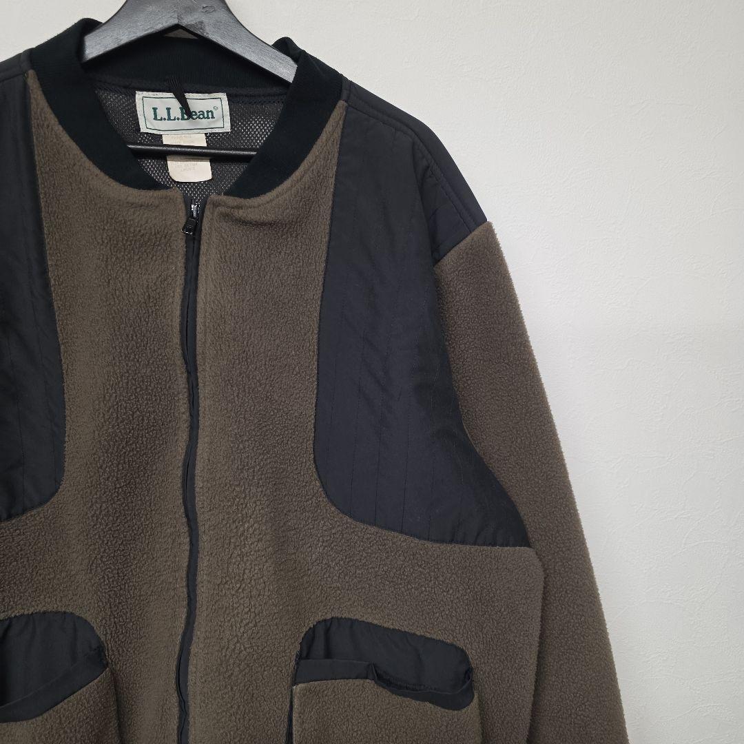 90s コスタリカ製 L.L.Bean 希少 フリース×ナイロン　ハンティング