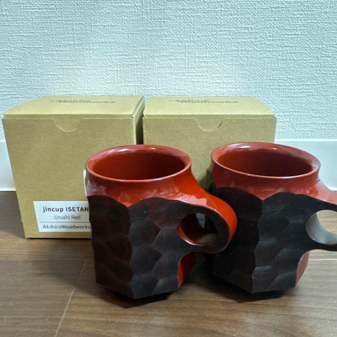 Akihiro Woodworks JINCUP Urushi RED L バーベキュー・調理用品