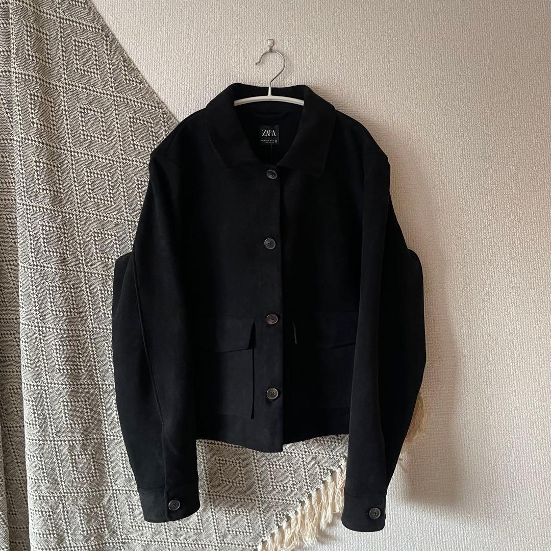 zara フェイクスエードジャケット - メルカリ