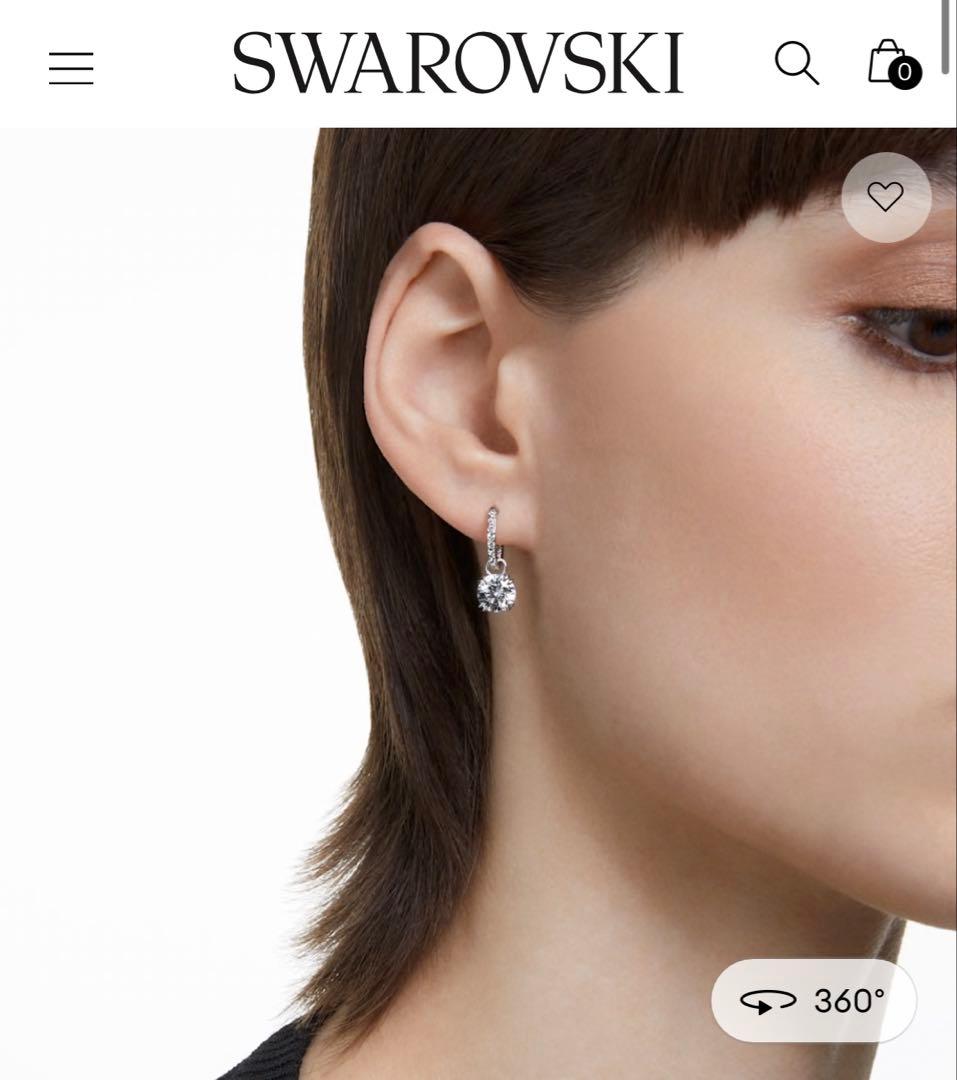 Swarovski/ドロップピアス/ほぼ新品未使用/片耳のみ 追跡便【SWAROVSKI】定番 人気 Sparkling Dance ドロップ ピアス