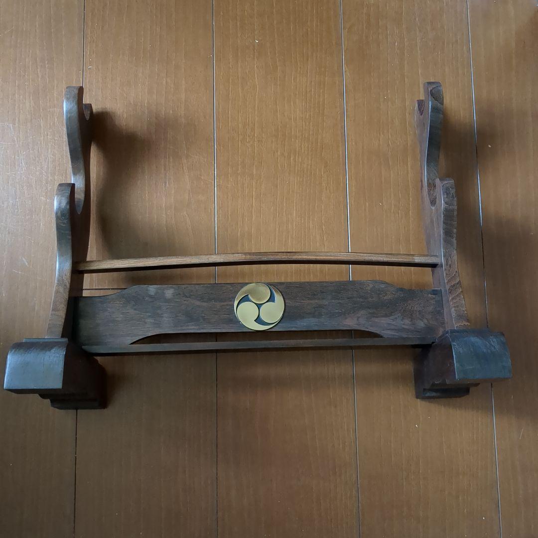 刀掛 家紋 唐木 黒檀 紫檀 木製 金 漆 日本刀 太刀 武道具 模造刀 爆買 日本刀 刀匠シリーズ 三日月宗近太刀 模造刀 鑑賞用 刀 日本製 侍