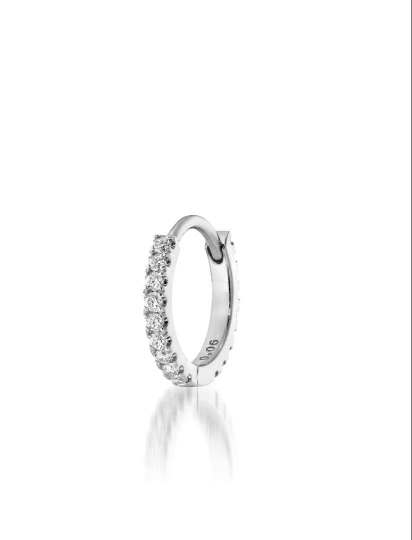 スタージュエリー　K18 YG WGクリックフープピアス　S CLICK HOOP PIERCED EARRING(SS)(片耳用)(2ZP1564)K18 ピアス｜スター