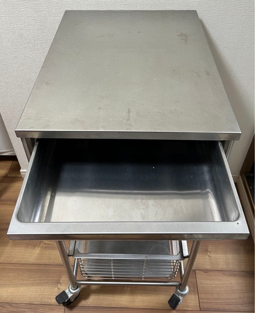 直接取引可】 廃盤品 IKEA ステンレス製 キッチンワゴン - メルカリ
