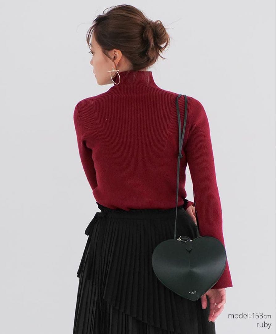 unliens アンリアン2way neck rib knit ネックリブニット