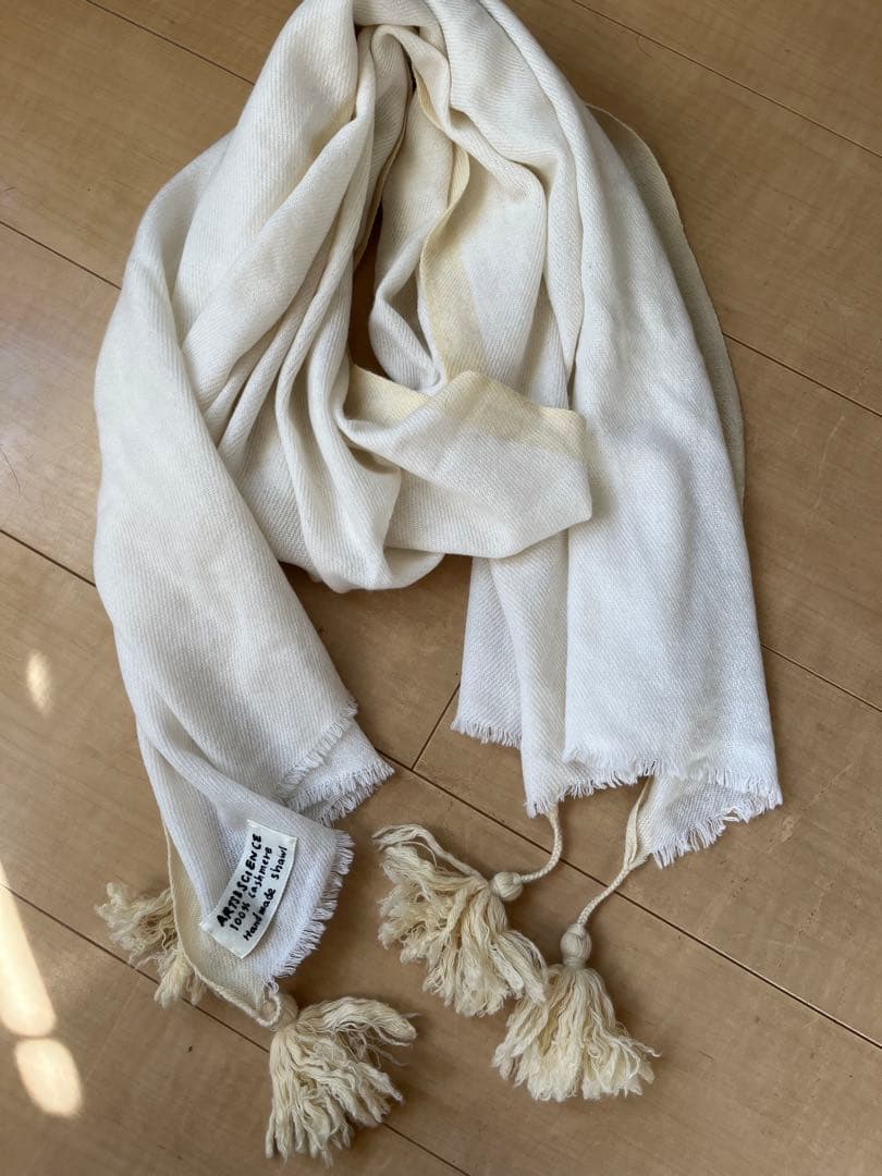 ARTS&SCIENCE Big tassel shawl カシミア ストール - メルカリ