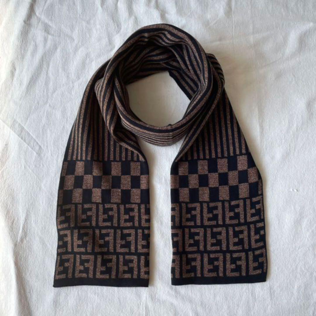 FENDI ヴィンテージ ズッカ柄 マフラー