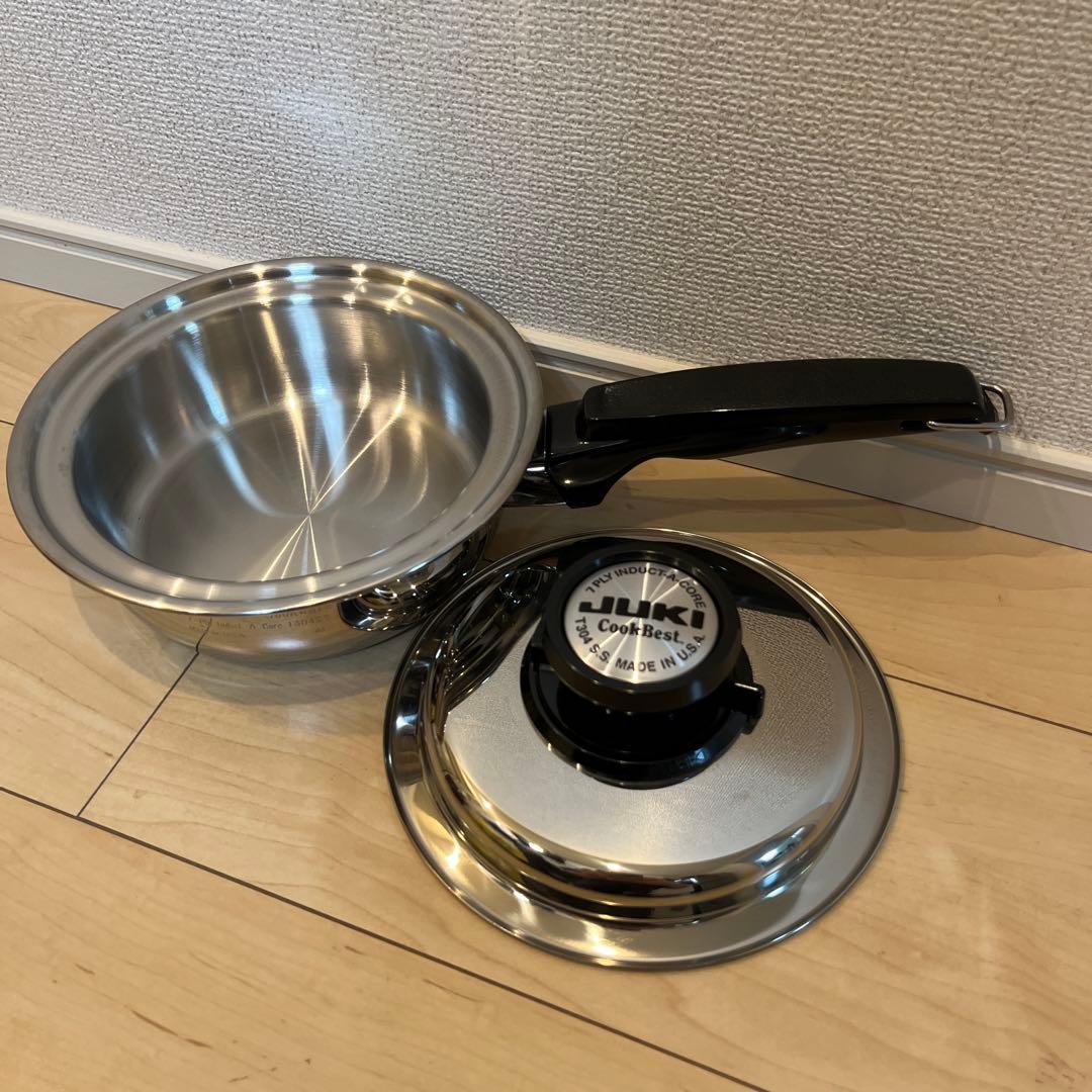 美品】クックベスト JUKI 無水鍋(大)セット JUKI Cook Best ステンレス