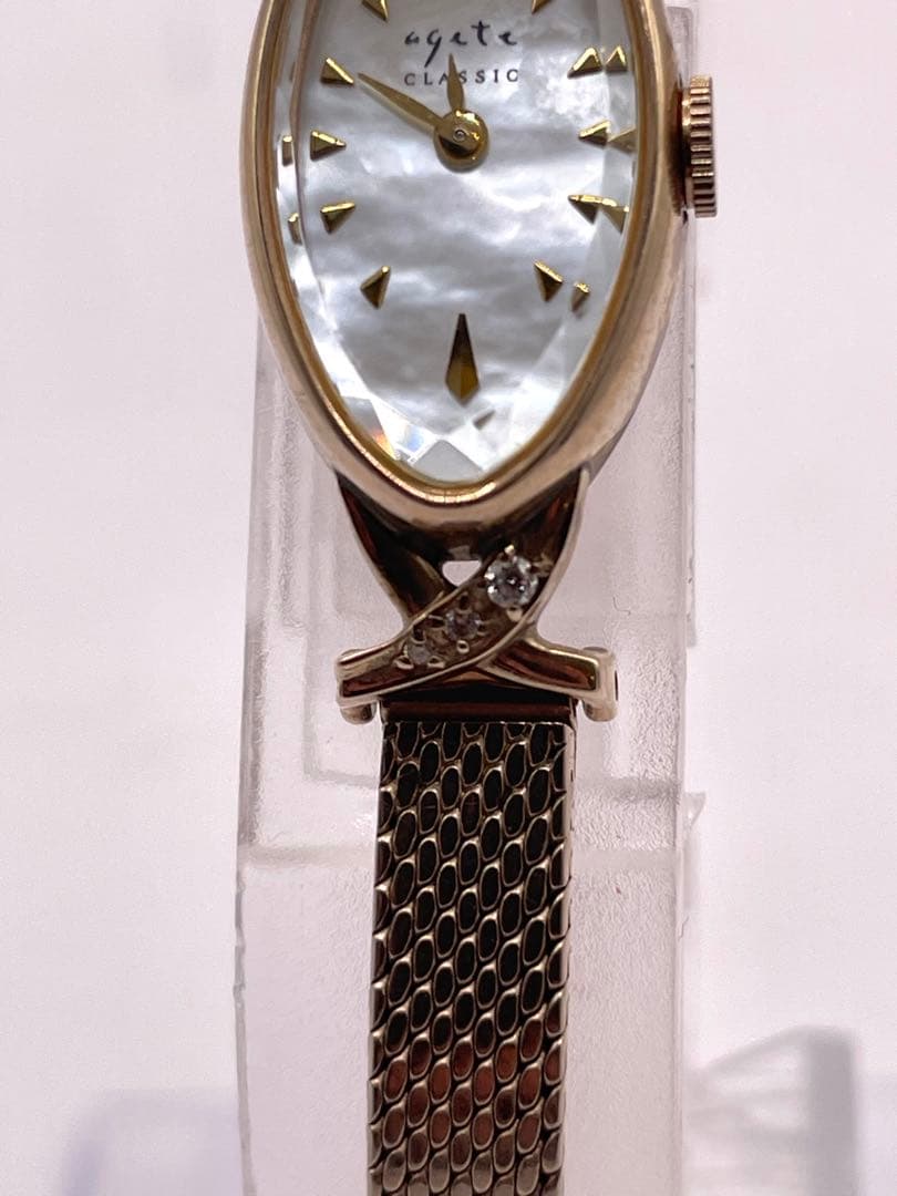 agete/アガット クラシック K10 ダイヤモンド(0.052ct)