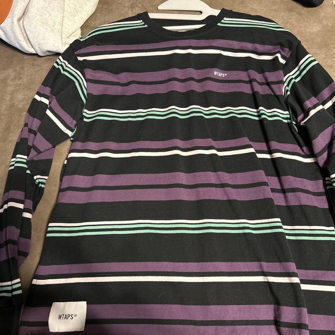 WTAPS ストライプロングスリーブTシャツ - メルカリ