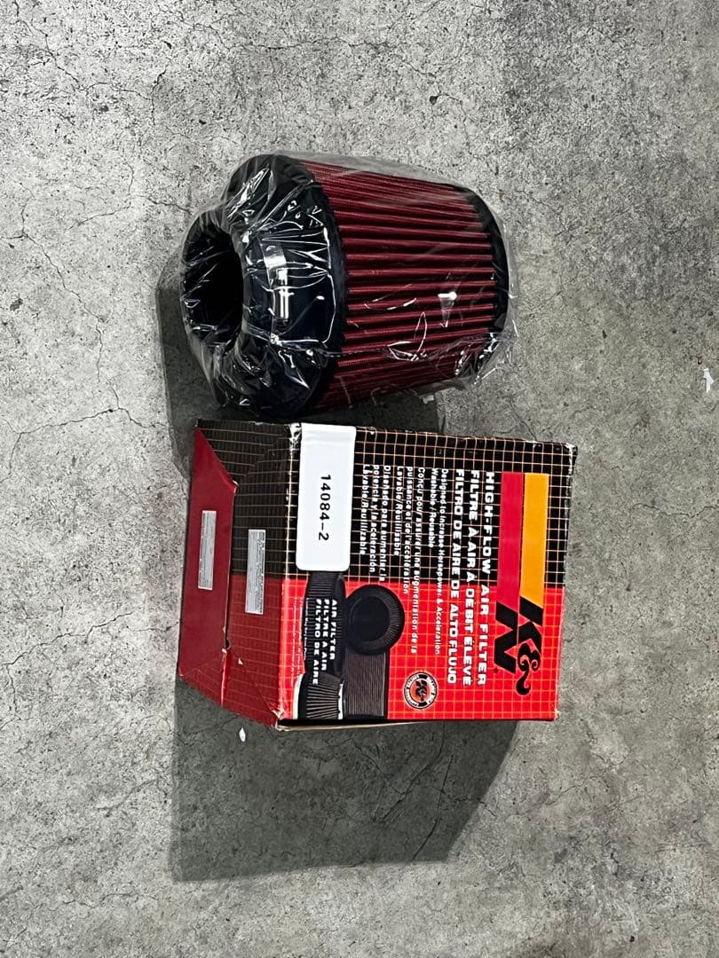 K&N エアフィルター 14084-2 4 Inch Universal K&N 14084-2 Car Intake Air Filter | Metal | 120mm