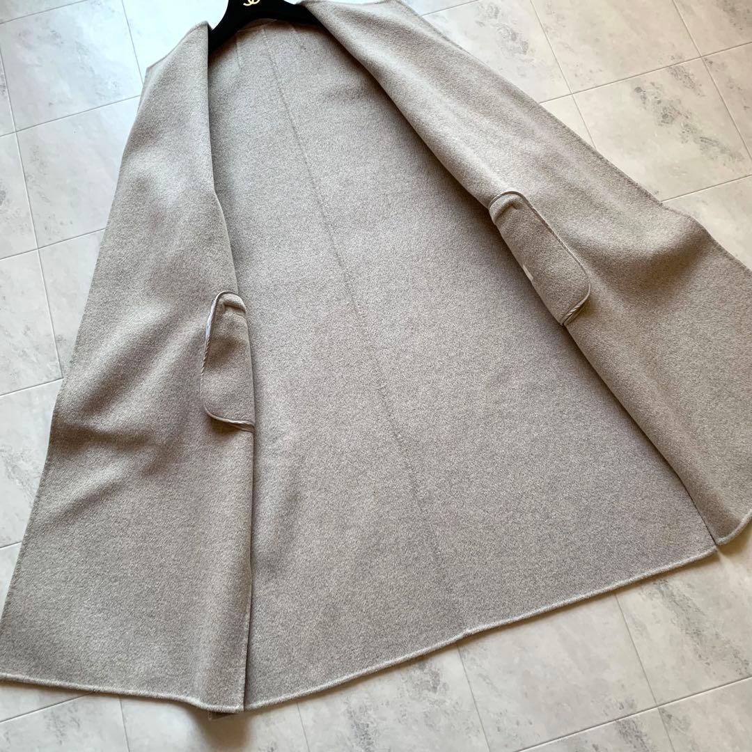 美品♡2021AW プラージュ ハミルトンノーカラーコート ダブルフェイス