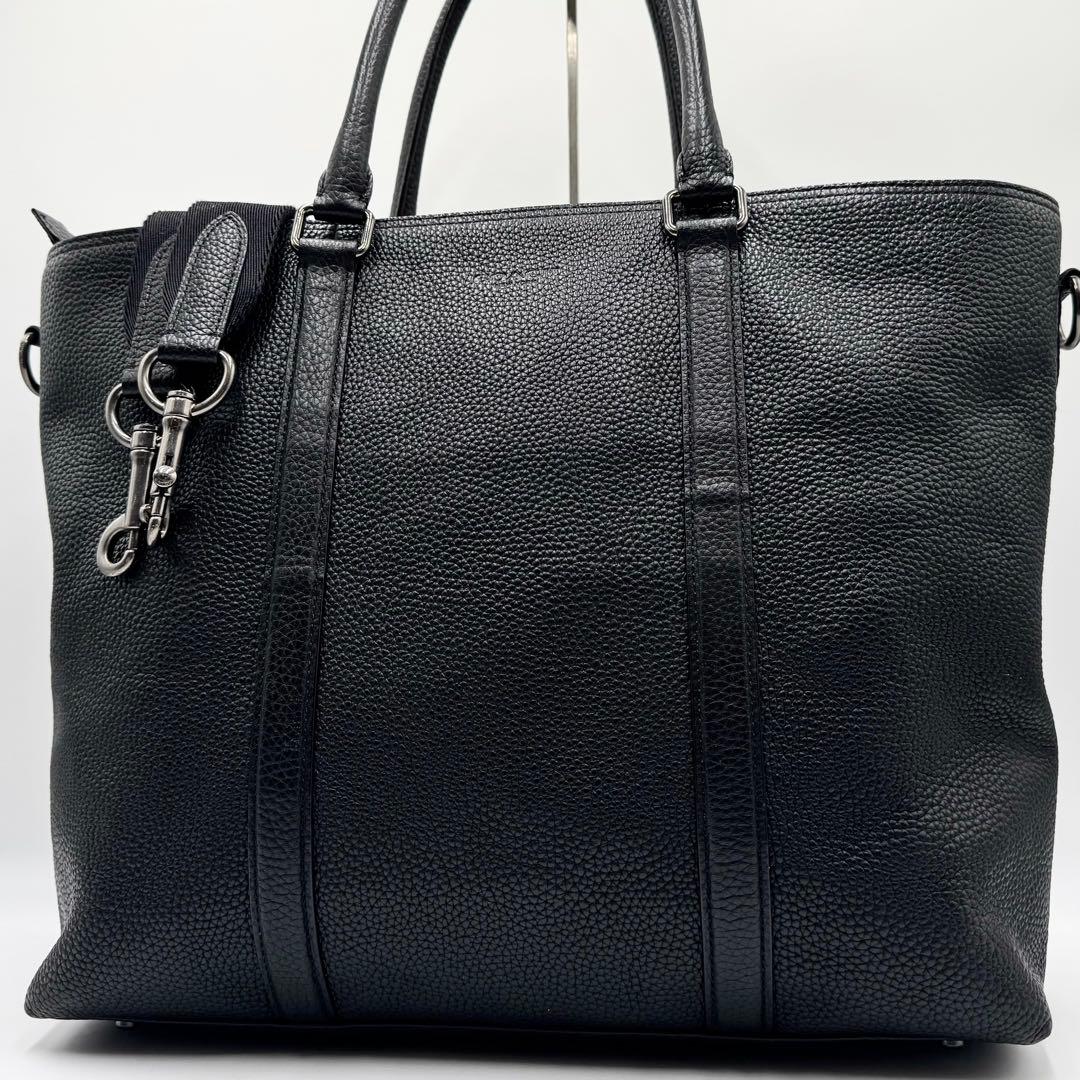 A4 極美品 COACH レザー 2way ビジネスバッグ メトロポリタン 黒