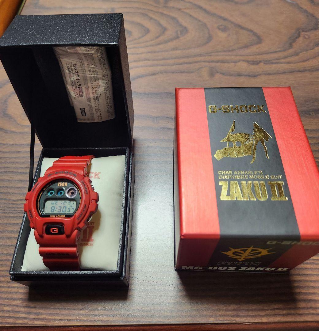 G-SHOCK ZAKU II レッド腕時計 DW-6900 MS-06S ZAKU II – G-BRIDGES