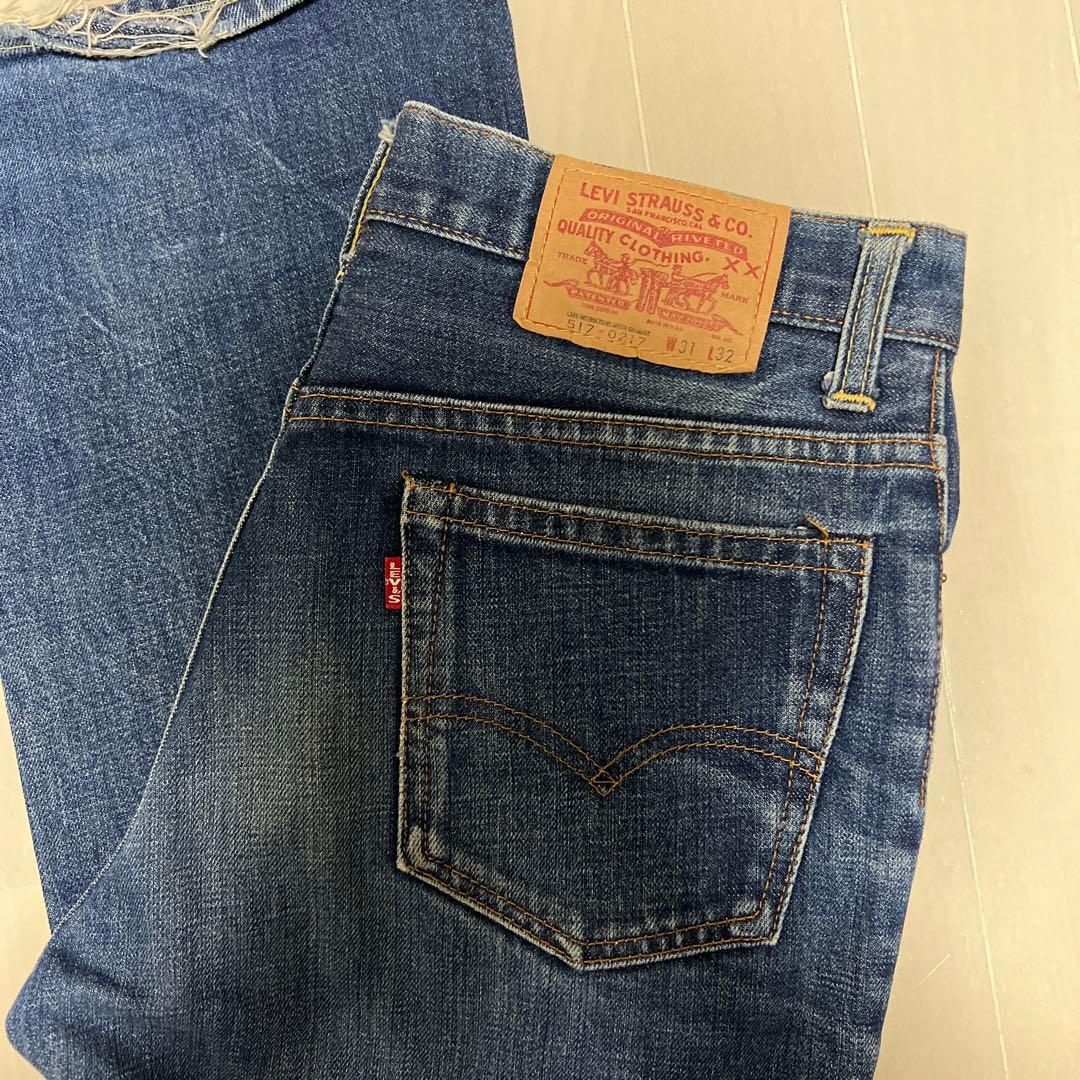 【BIG E】　バレンシア工場製 リーバイス 517 99年製　W31 L32 極美品 1990's Levi's 517 USA製(バレンシア工場) BIG