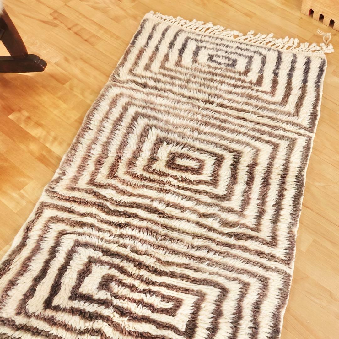 新品【モロッコベニワレンラグ】アフリカン モロッコラグ「ベニワレン」190×142㎝