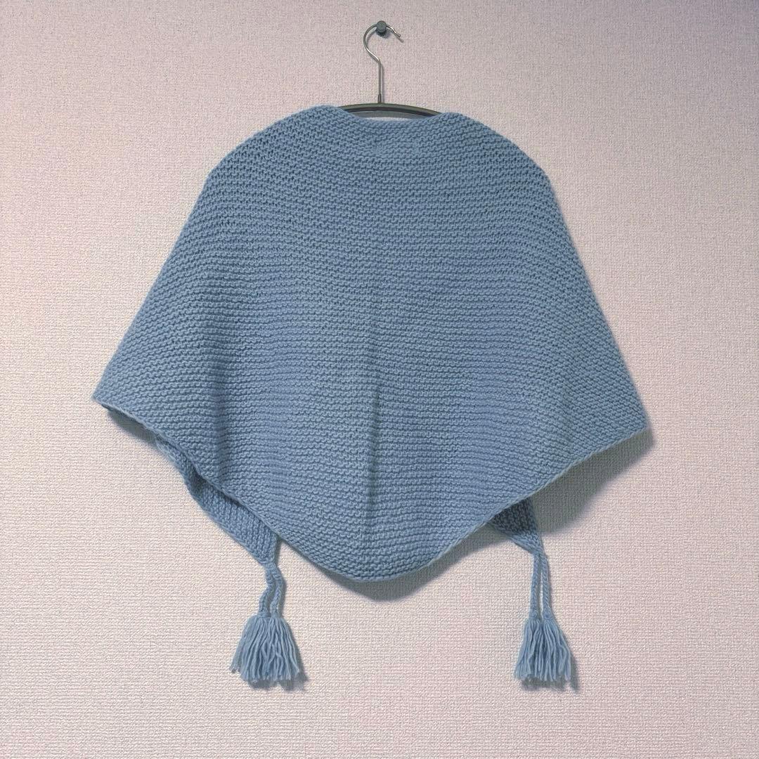 新品 タグ付き＊ 24AW かぐれ ペルータッセルストール ライトブルー