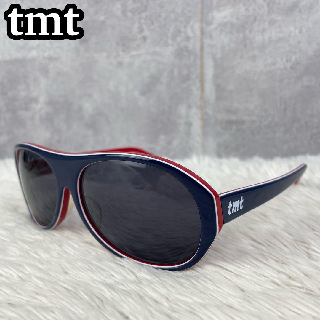 美品 TMT サングラス キムタク着用 トリコロールカラー ティアドロップ