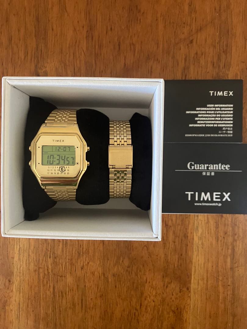 TIMEX mm6 ゴールド デジタル腕時計 MM6 Maison Margiela×TIMEX＞コラボレーションウォッチ | st company