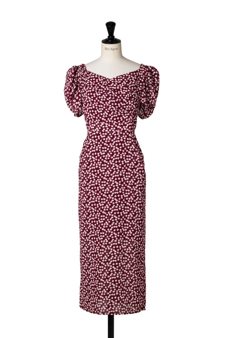 Cherry Pattern Cache-Coeur One-Piece - メルカリ