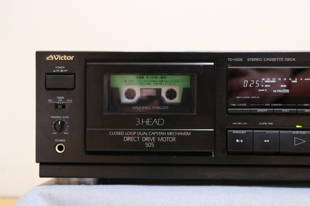 Victor TD-V505カセットデッキ修理済み品 - メルカリ