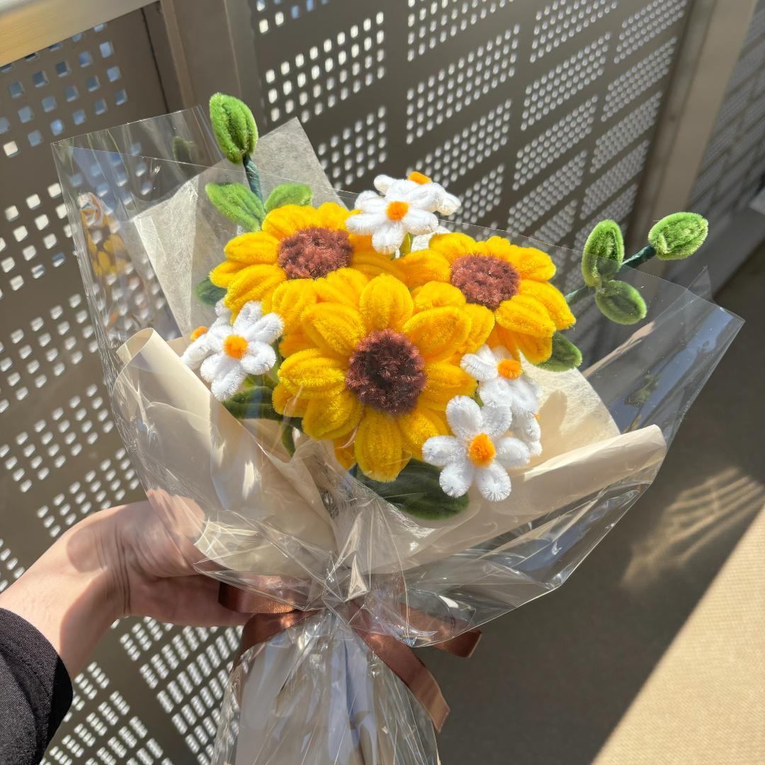 モールフラワー チャイラテ shop 枯れないお花 ひまわり キイロ 韓国