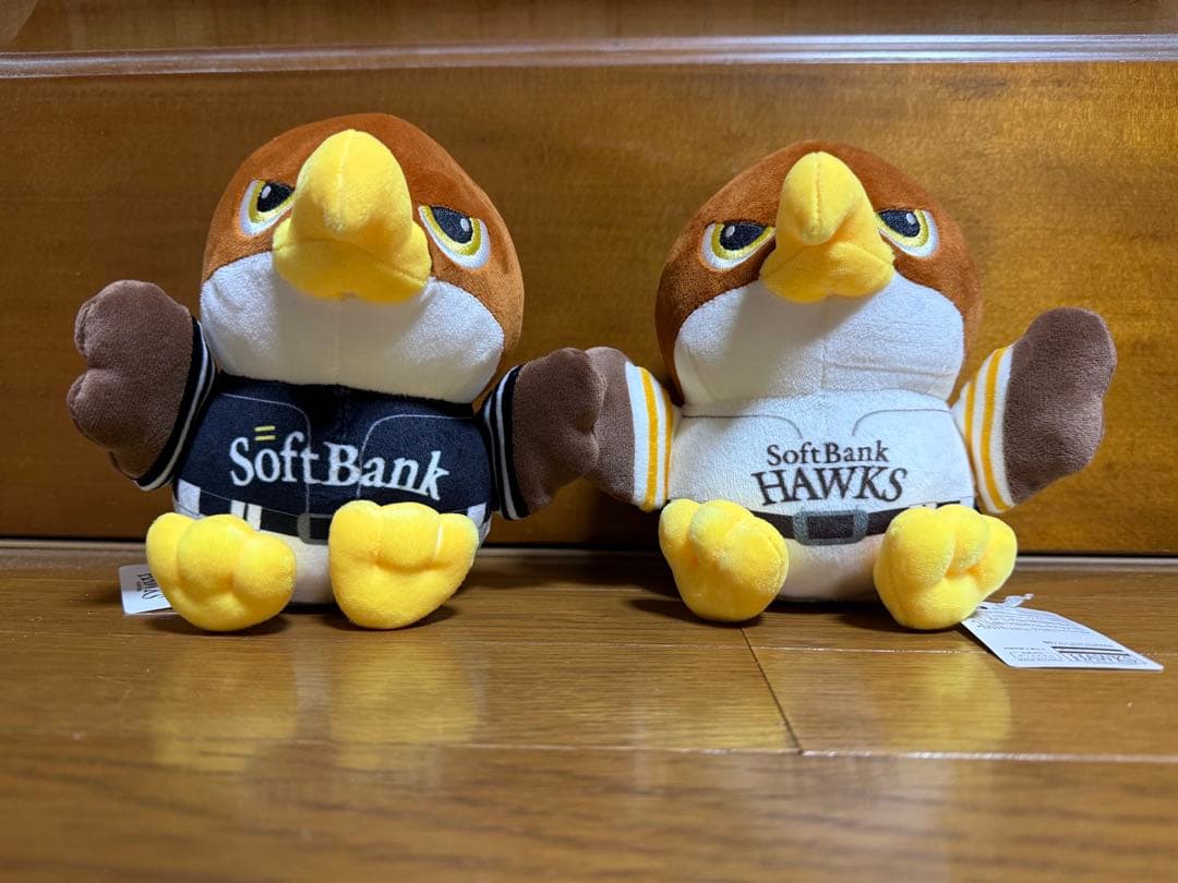 タカぬい 福岡ソフトバンクホークス鷹のぬいぐるみ ホーム&ビジター(小
