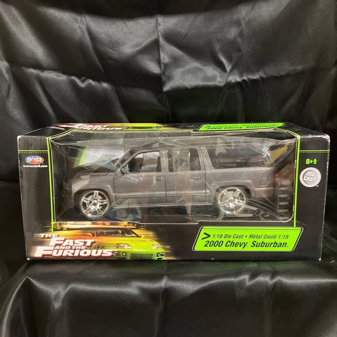 ミニカー 2000 CHEVY SUBERBAN 1/18 JOY RIDE Jada Dub City 2000 Chevy Suburban Gray Metal Model Kit 1:24