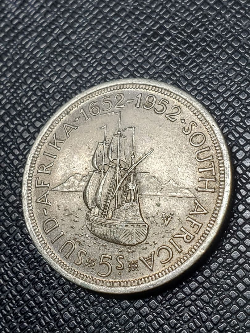 1963. 銀貨 1652年-1952年 南アフリカ 5シリング - メルカリ