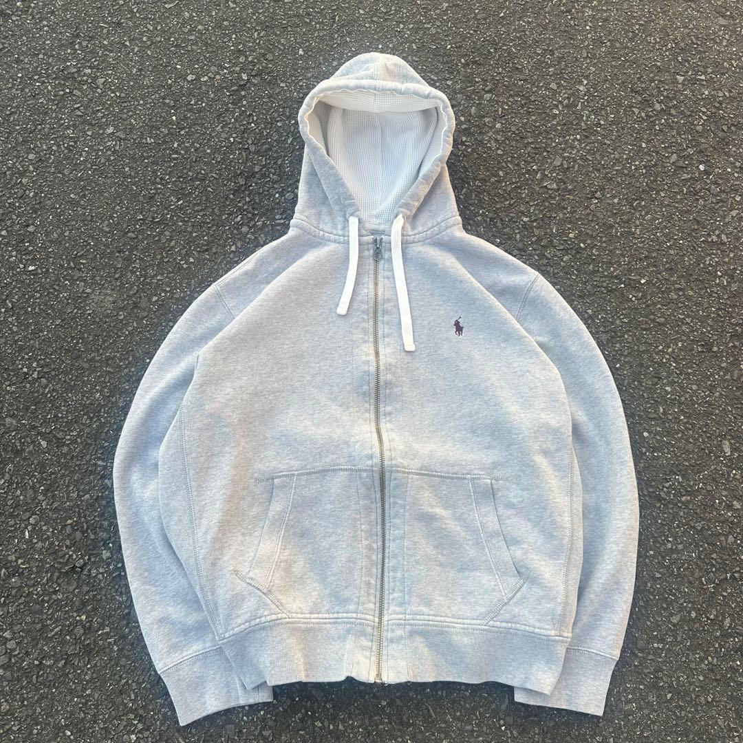 Polo by Ralph Lauren フード裏サーマル ジップアップパーカー - メルカリ