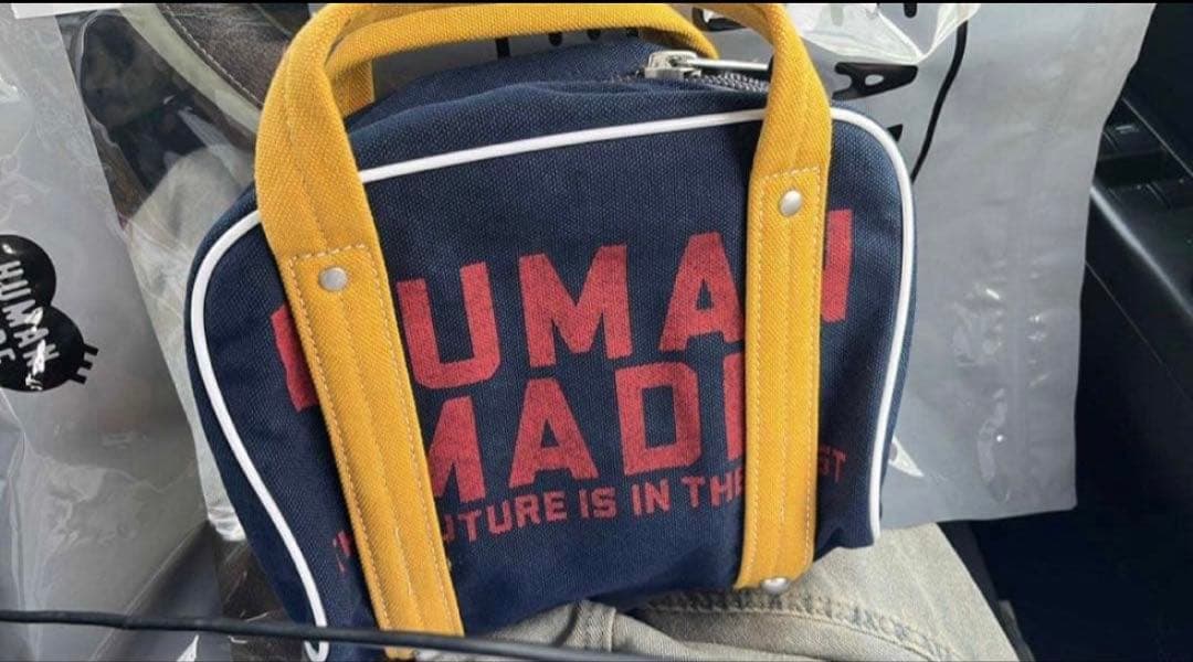 HUMAN MADE CANVAS BOSTON SHOULDER BAG