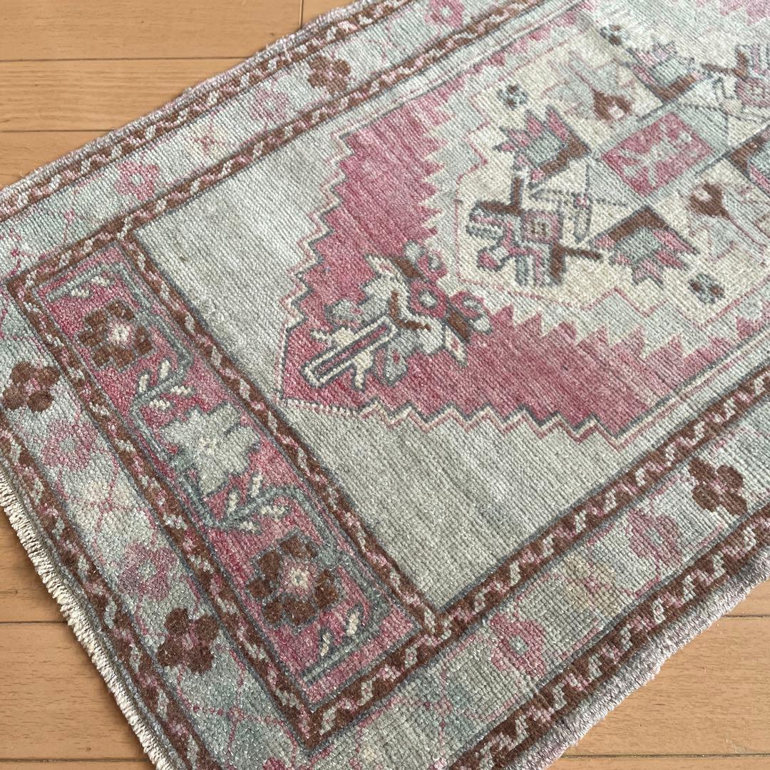 ヴィンテージ ラグマット お洒落で洗えるヴィンテージ風ラグマット ブハラ 140×200cm 14色 5