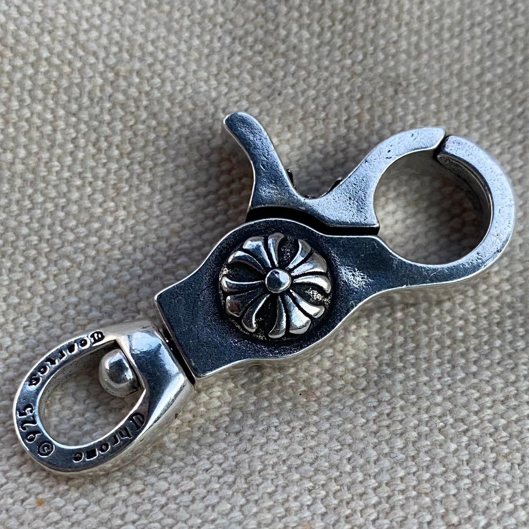 シルバー925 クリップ　キーホルダー シルバー925 キーチェーン クリップ シルバーキーホルダー クロス