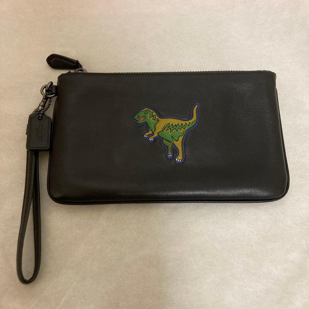 Coach コーチ 恐竜 rexyレキシー レザー ポーチ - メルカリ
