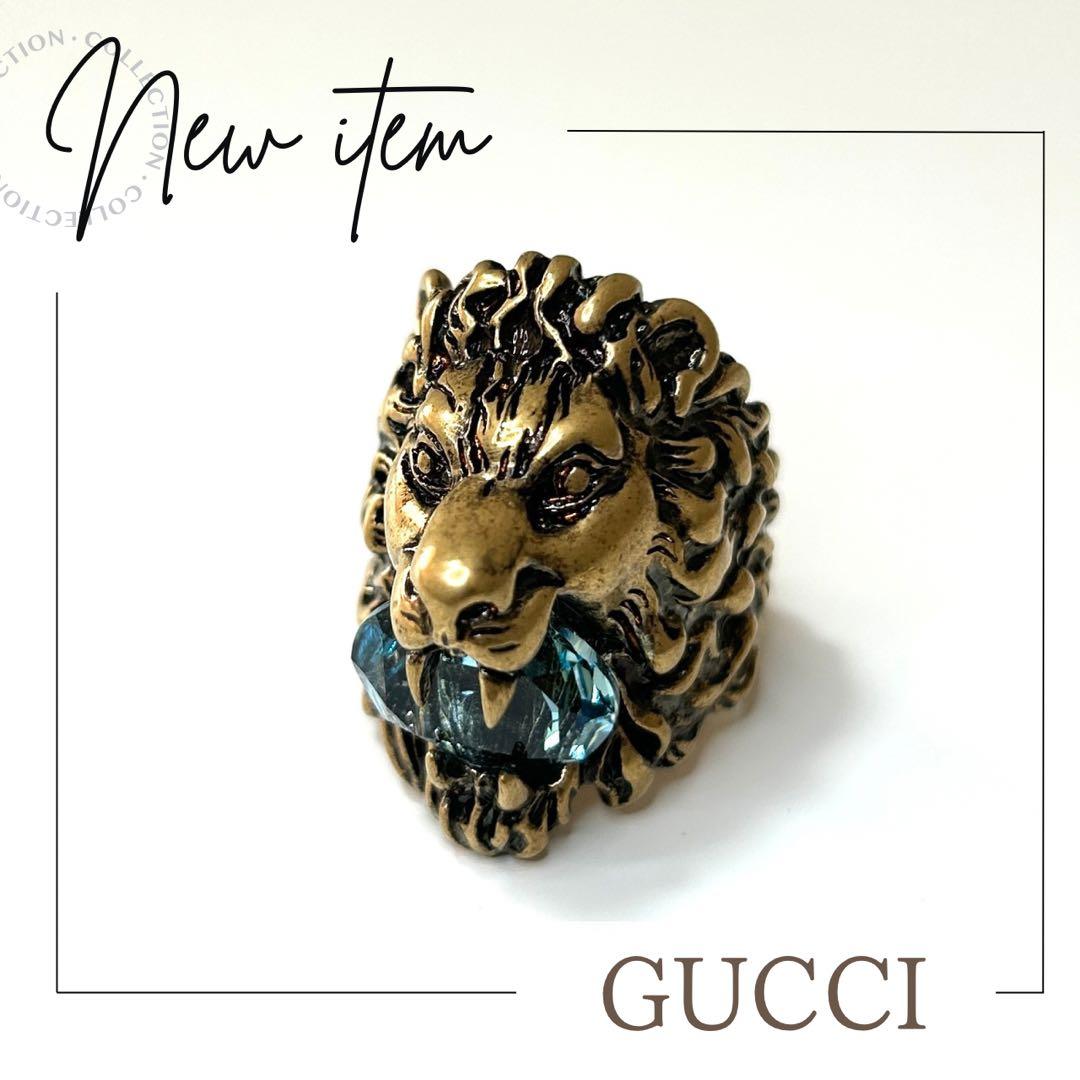 と*ラ様 GUCCI ライオンヘッド リング ブルーストーン ゴールド ヴィンテ 楽天市場】【10%OFF 3/2 AM9:59迄】グッチ リング 指輪 アクセサリー
