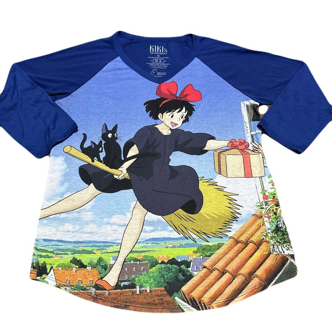 激レア】スタジオジブリ 魔女の宅急便 キキ ジジ 長袖Tシャツ 古着