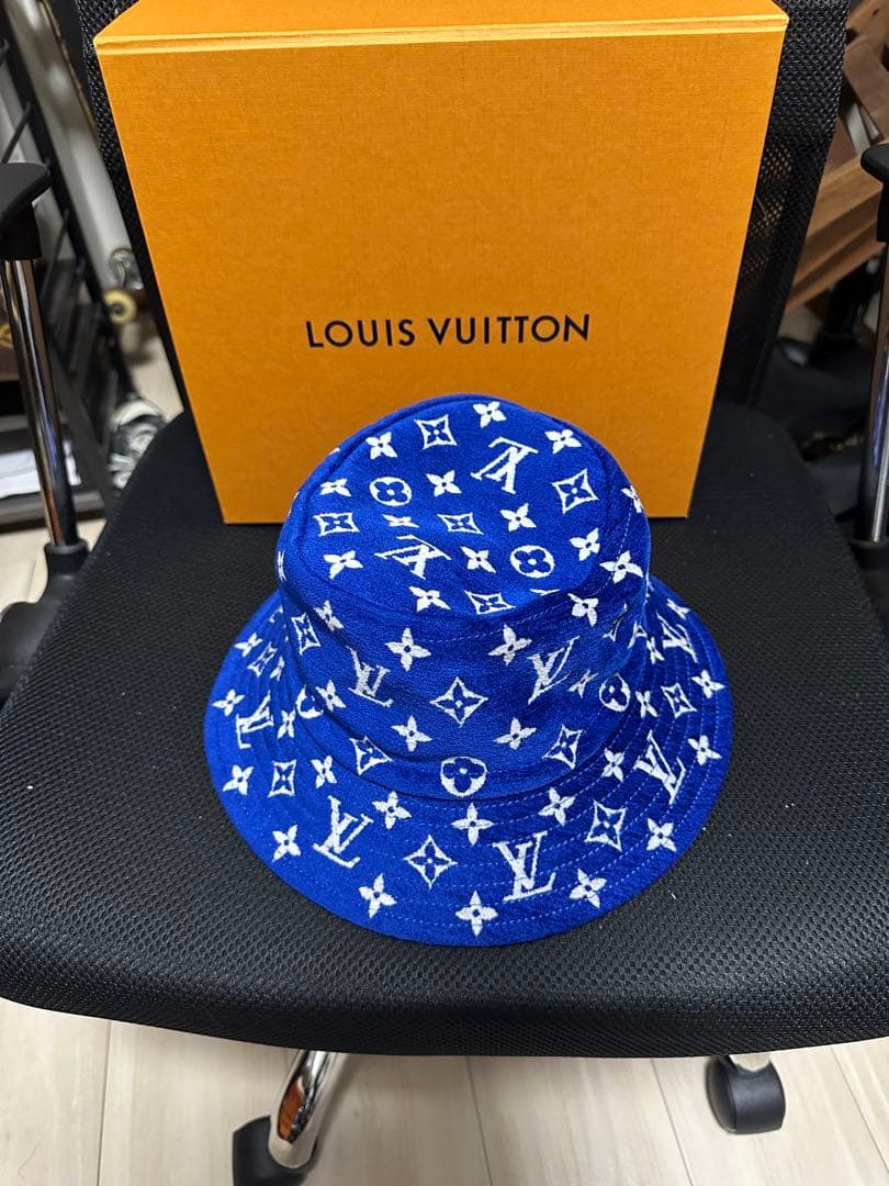 Louis Vuitton バケットハット 青　シャポー　バケハ LOUIS VUITTON（ルイ・ヴィトン） （未使用保管品）ルイ ヴィトン