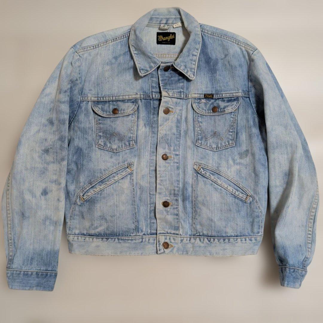 P*O様 70s Wrangler 124mj デニムジャケット サイズ46 70'S Wrangler 124MJ Denim Jacket Made in USA Size/48 70年代