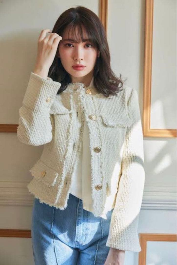 Her lip toハーリップトゥGrace Tweed Jacket Sサイズ - メルカリ