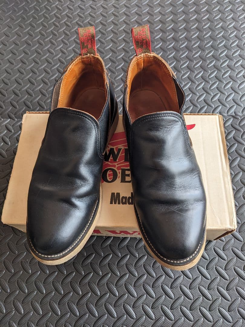 90s】REDWING ロメオ サイドゴアブーツ 黒 レザー 8142 廃盤 - メルカリ